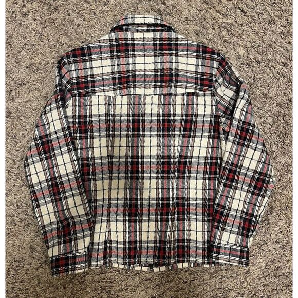 Vintage EXP Express Jean Full Zip Flannel Women's Jacket Shacket Shirt - Medium - Picture 6 of 6